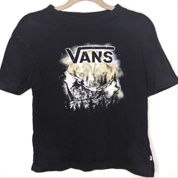 Vans Wolves Graphic Tshirt Woman's XS Extra Small - Picture 1 of 4